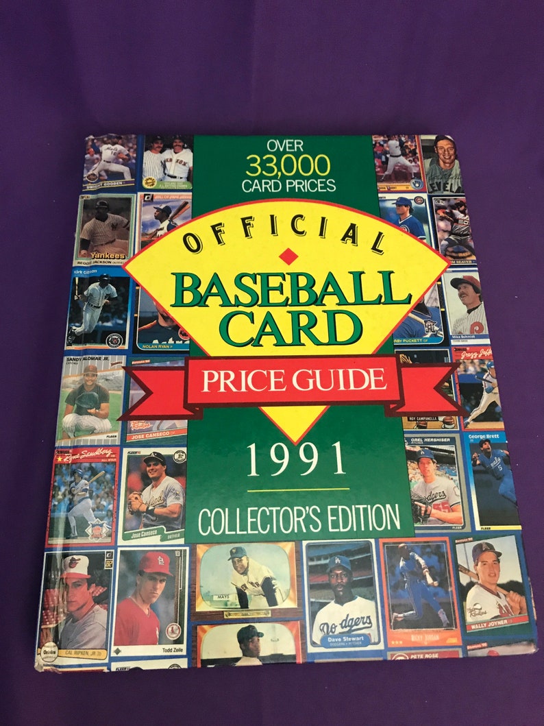Official Baseball Card Price Guide 1991 Collectors Edition Etsy