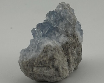 Raw Rough Celestite Crystal Cluster Geode | Blue Celestine Throat Chakra Healing Stone for Meditation