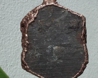 Electroformed Copper // raw sapphire Necklace // blue sapphire