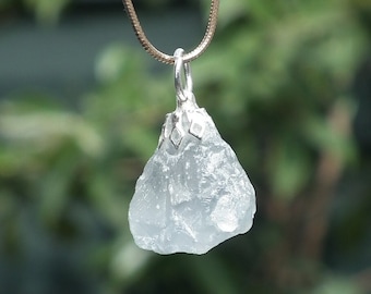 Celestite necklace / Celestite crystal / Blue celestite