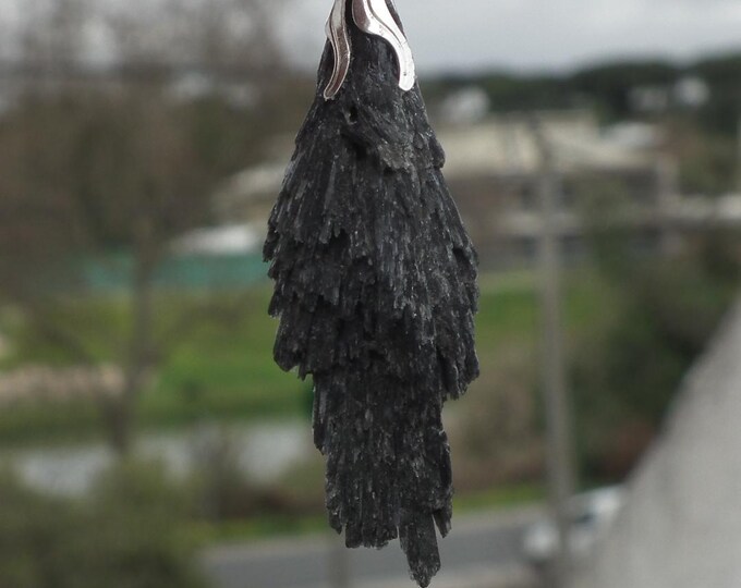 Black Kyanite pendant