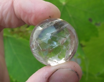 28mm Gold rutile sphere, Top quality rutilated quartz sphere