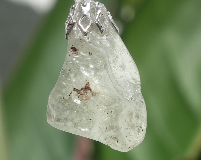Genuine libyan desert glass pendant