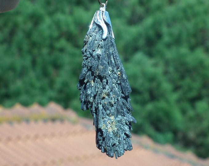 Black Kyanite pendant