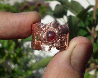 Garnet ring /   mens garnet ring / red garnet ring