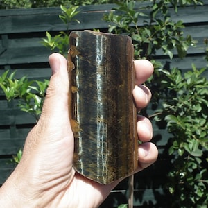 Blue tiger eye Slab // Falcon&#39;s eye stone //  Tigers eye crystal