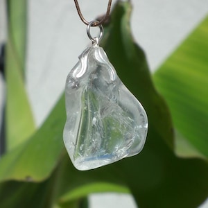 Clear quartz necklace
