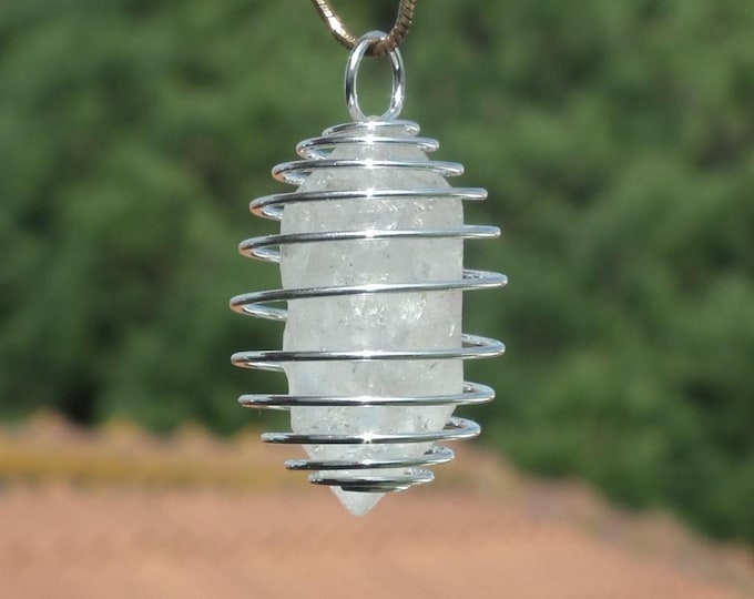Double terminated Quartz pendant