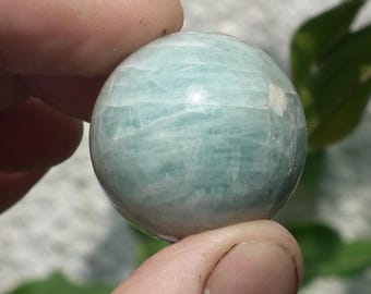 Auamarine sphere // Crystal sphere