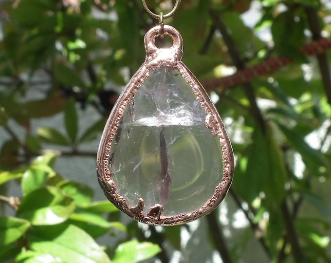 Electroformed copper Ametrine pendant