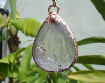 Electroformed copper Ametrine pendant