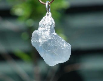 Celestite necklace / Celestite crystal / Blue celestite