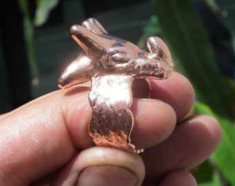 Electroformed copper Dragon ring