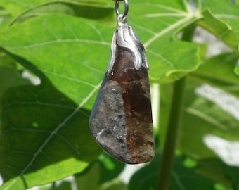 Super 7 pendant with silverplated bail