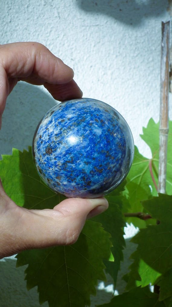 Lapis lazuli sphere // Crystal ball // Natural lapis lazuli