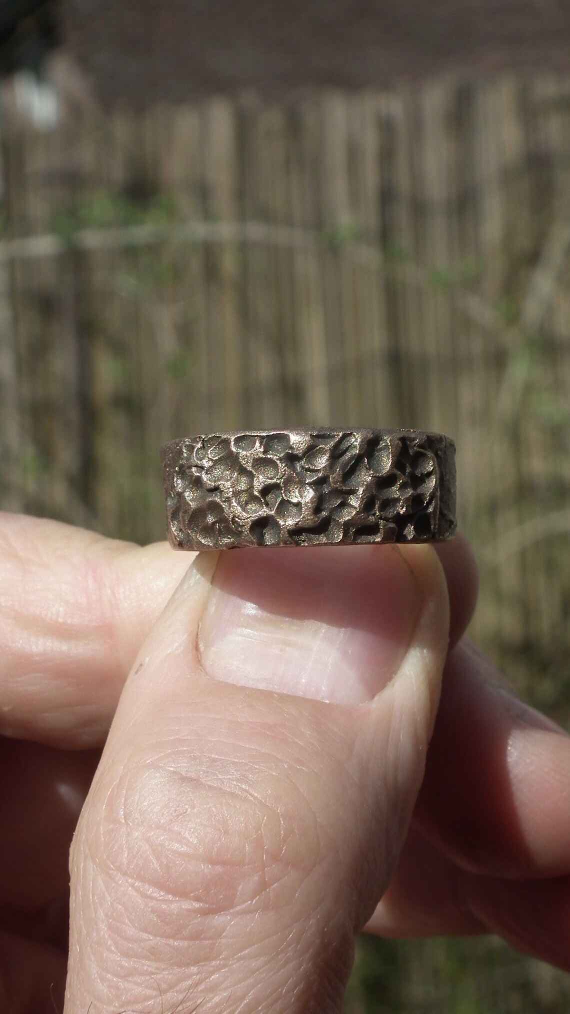 Handmade bronze ring Etsy