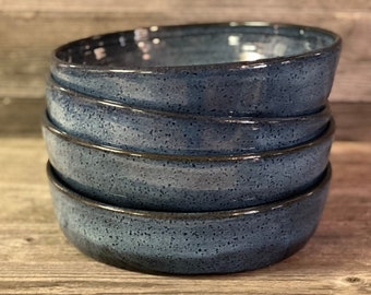 Set of FOUR Pasta Bowls, Buddha Bowls, Power Bowls handmade pottery bowls **Made To Order**