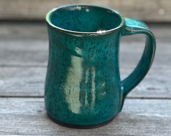 Handcrafted Turquoise Pottery Mug made to order