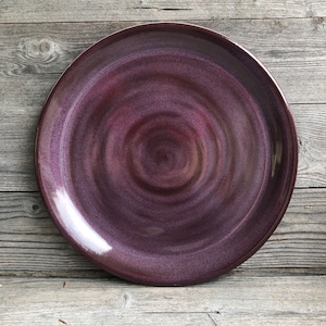 Purple Pottery Dinner Plate **Made to Order**