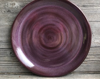 Purple Pottery Dinner Plate **Made to Order**