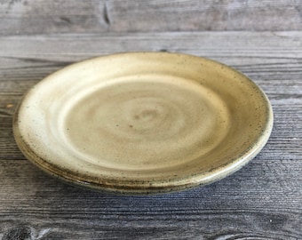 Pottery bread or dessert Plate ONE wheel thrown 5.5 inch plate - your choice of color made to order