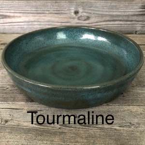 Set of FOUR Pasta Bowls, Buddha Bowls, Power Bowls handmade pottery bowls Made To Order Tourmaline