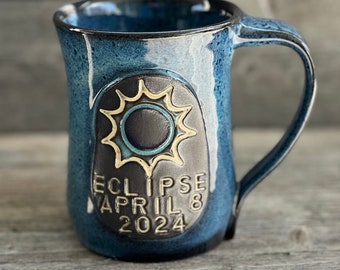 Eclipse mok handgemaakte koffiekopje MADE TO ORDER schepen binnen 6-8 weken.