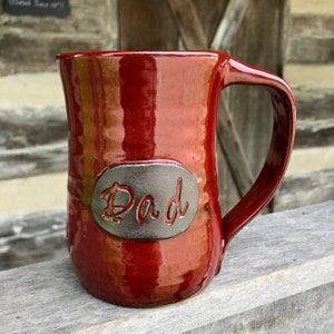 Dad mug, handmade personalized pottery mug **Made to Order**