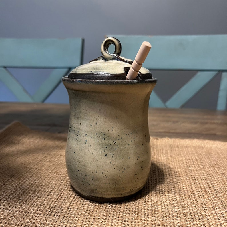 Honey Pot Honeypot Handmade Pottery Honey Jar Made to Order Etsy