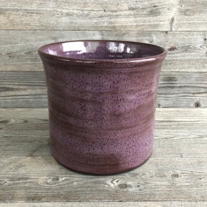 Utensil Holder, Ceramic Utensil Crock, Kitchen Storage Jar made to order