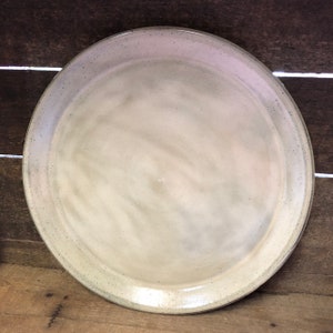Handmade pottery dinner plates... Set of four mix and match made to order Birch