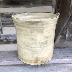 Utensil Holder, Ceramic Utensil Crock, Kitchen Storage Jar made to order