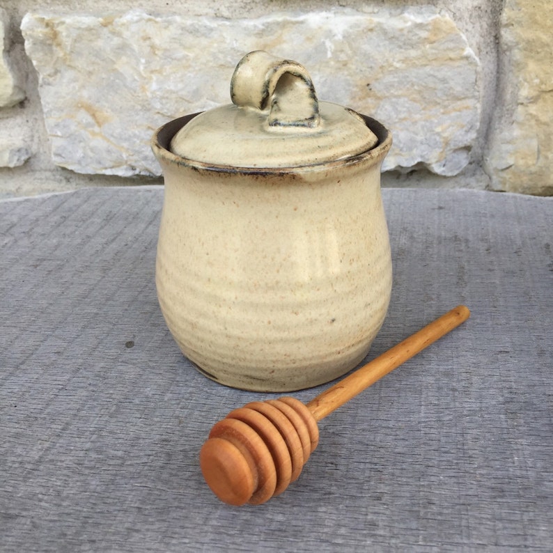 Honey Pot honeypot handmade pottery honey jar made to order Etsy
