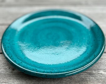 Turquoise pottery sandwich or side plate **Made to Order**