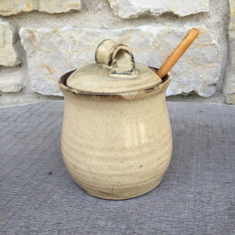 Honey Pot honeypot handmade pottery honey jar made to order Etsy