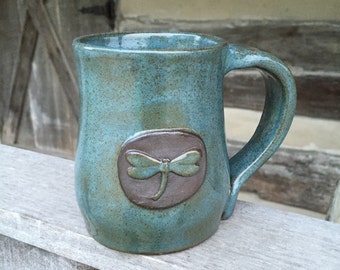 Dragonfly Pottery Handgemaakte Mok op bestelling gemaakt