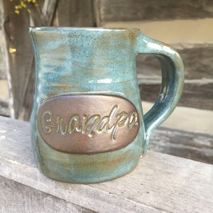 Grandpa mug, handmade pottery. Gift for Grandfather **Made to Order**