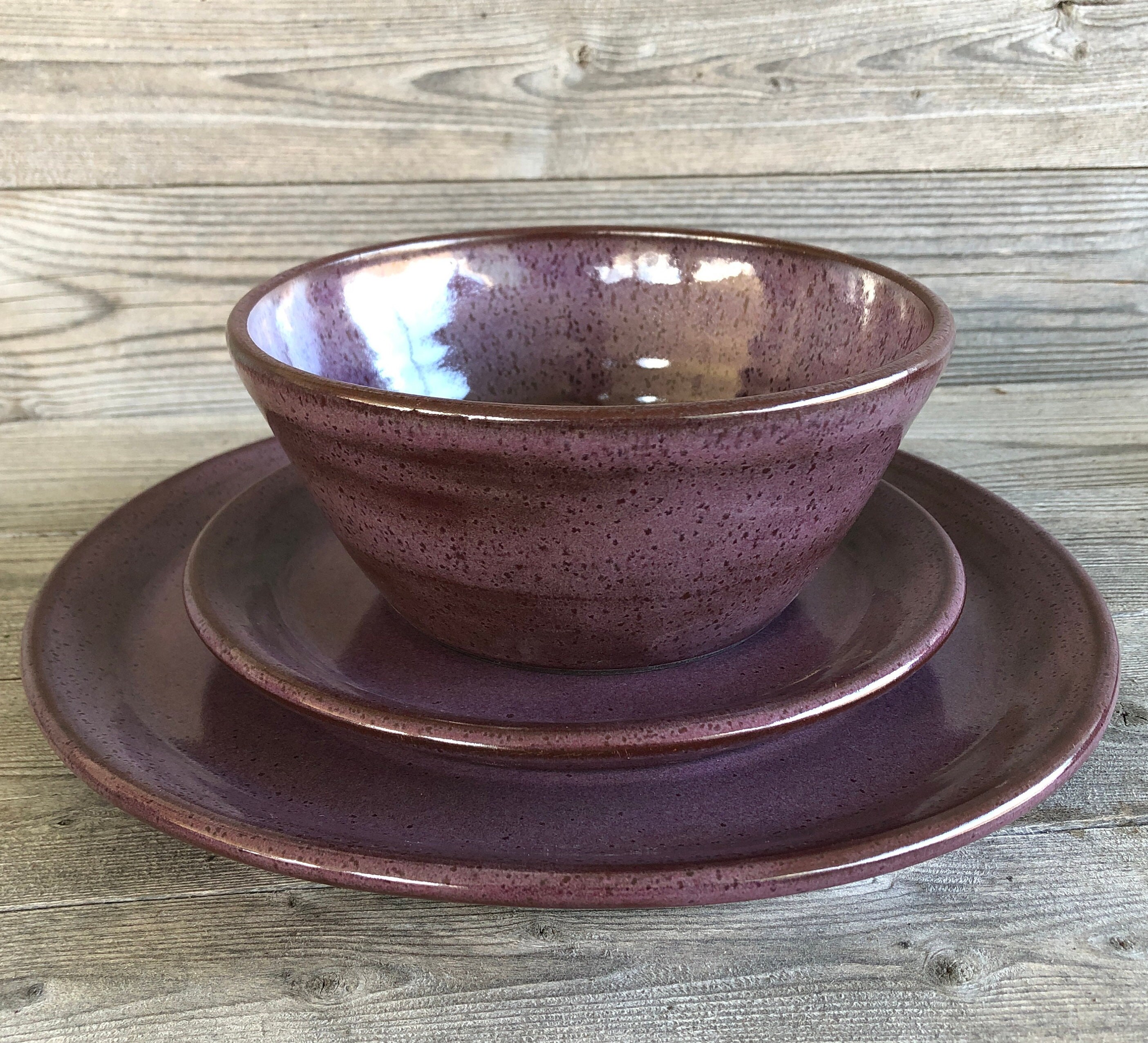 Vajilla color morado hotsell