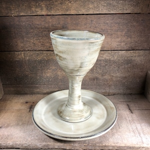 Communion plate and chalice set. Handmade Pottery Made to Order image 2