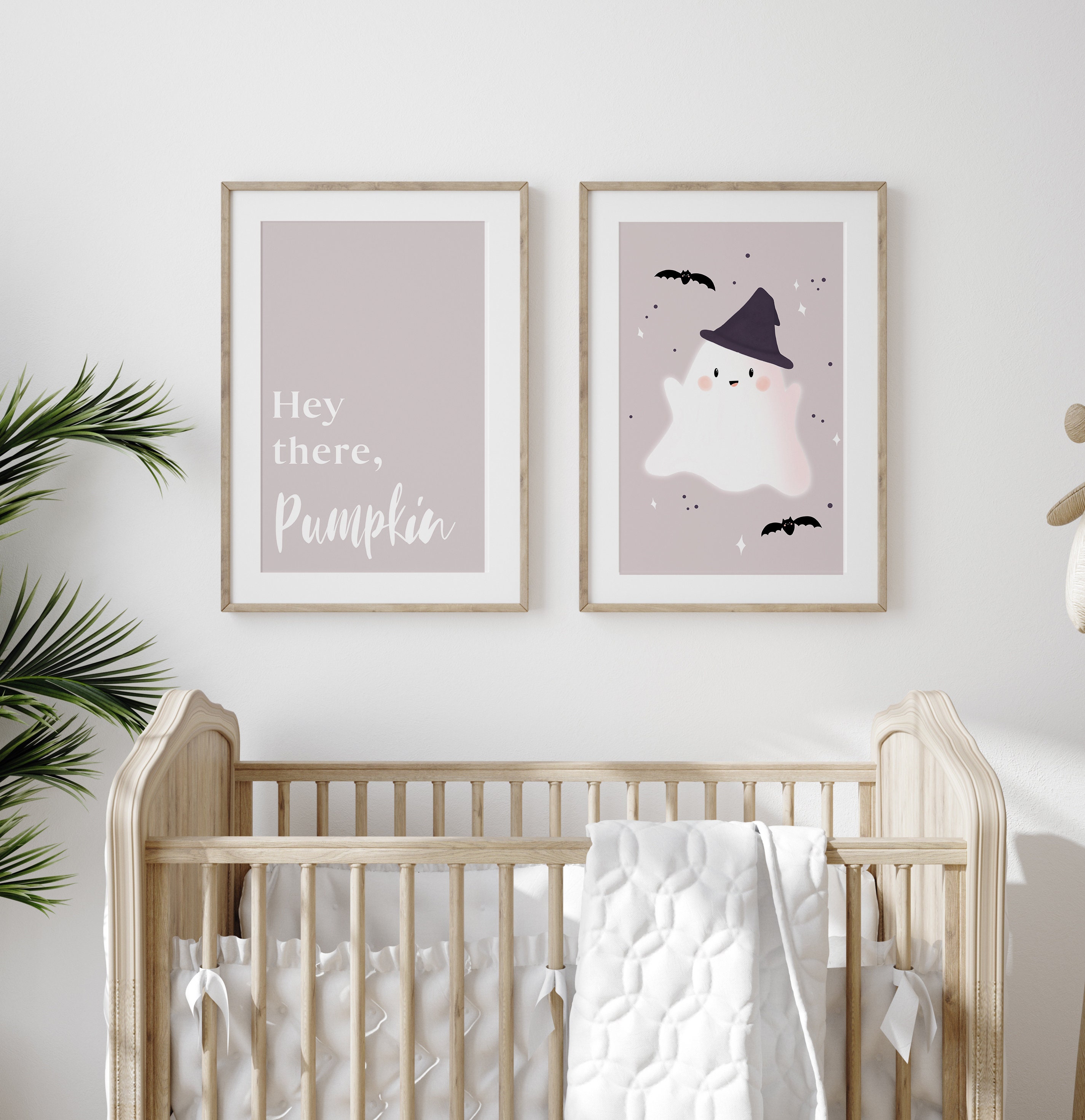 Cute Ghost Printable Pink Halloween Decor Ghost Art Print | Etsy