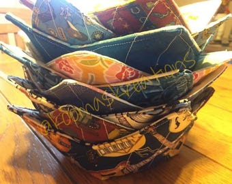 Microwave Bowl Cozy, Microwave Bowl Cozies, Reversible, Trivets, Hot Pads, Bowl Pot Holder, Bowl Shaped Pot Holder