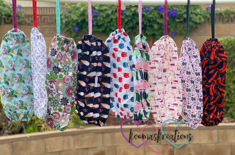 Plastic Bag Holder // Grocery Bag Holder // Kitchen Storage // Etsy