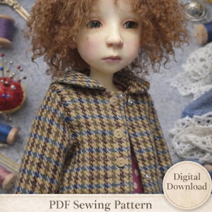 Lined Coat Sewing Pattern for 20" Connie Lowe Stella Doll (PDF Pattern)