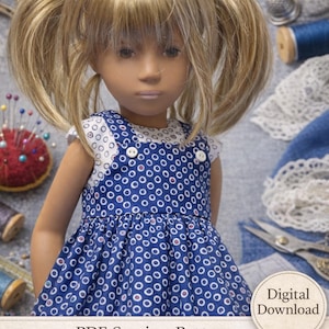 Sasha Doll Pinafore & Top Sewing Pattern – 16-17" Lined Outfit (PDF Pattern)