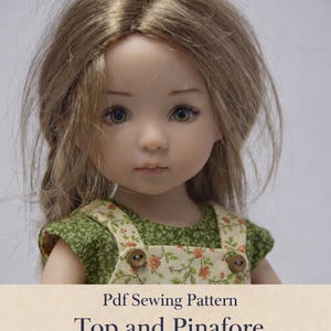 Doll Top and Pinafore Sewing Pattern: 13" Little Darling Dianna Effner (PDF Pattern)