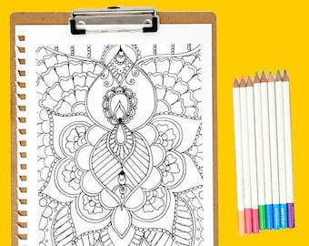 Henna Coloring Page Download