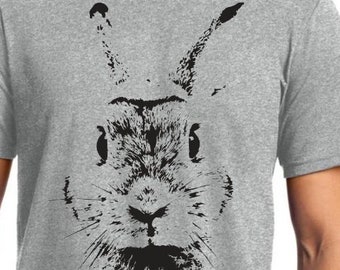 VINTAGE RABBIT Shirt, Rabbit Lover Shirt, Rabbit Face Shirt for Animal Lovers. Bunny Rabbit Shirt
