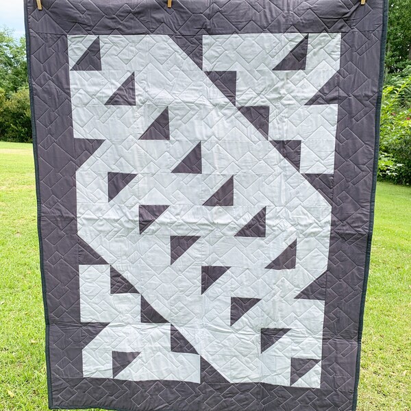 Gray Baby Quilt Etsy