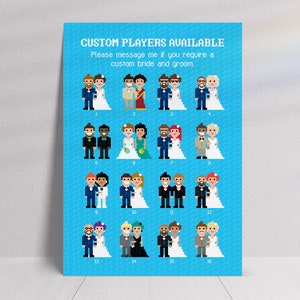 Gamer Retro 8-Bit Wedding Invitation Suite Editable Template image 6