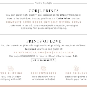 Conjunto de invitaciones de boda con temática de eclipse celestial / Conjunto de invitaciones de boda con temática de sol y luna / Plantilla editable de Corjl imagen 9